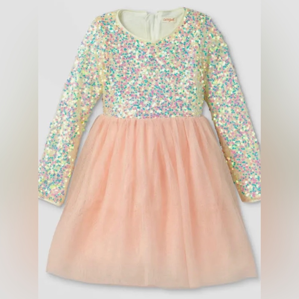 Cat & Jack Sequin & Tulle Dress XS